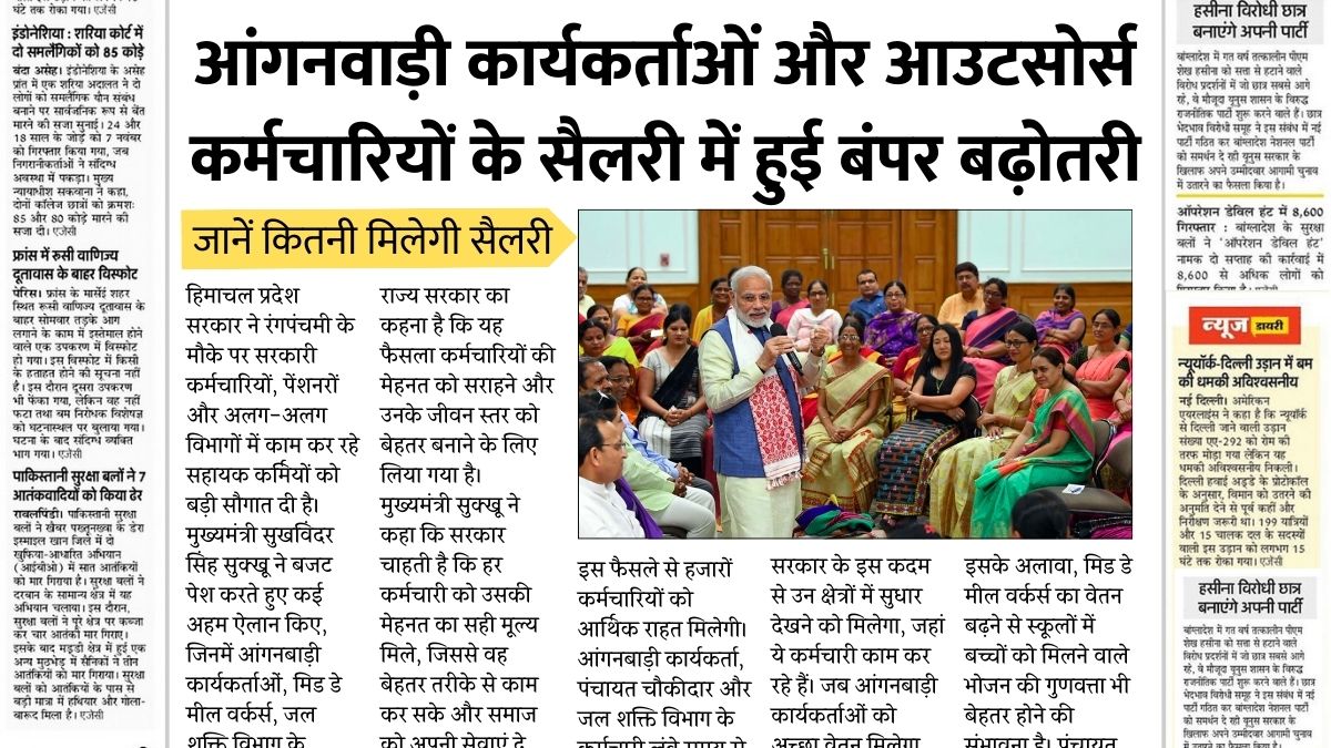 Anganwadi Workers Salary Hike